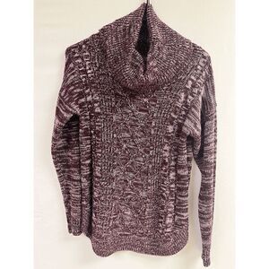 Vintage Jason Maxwell Womens Wool Blend Mock Neck Sweater Brown Size Small
